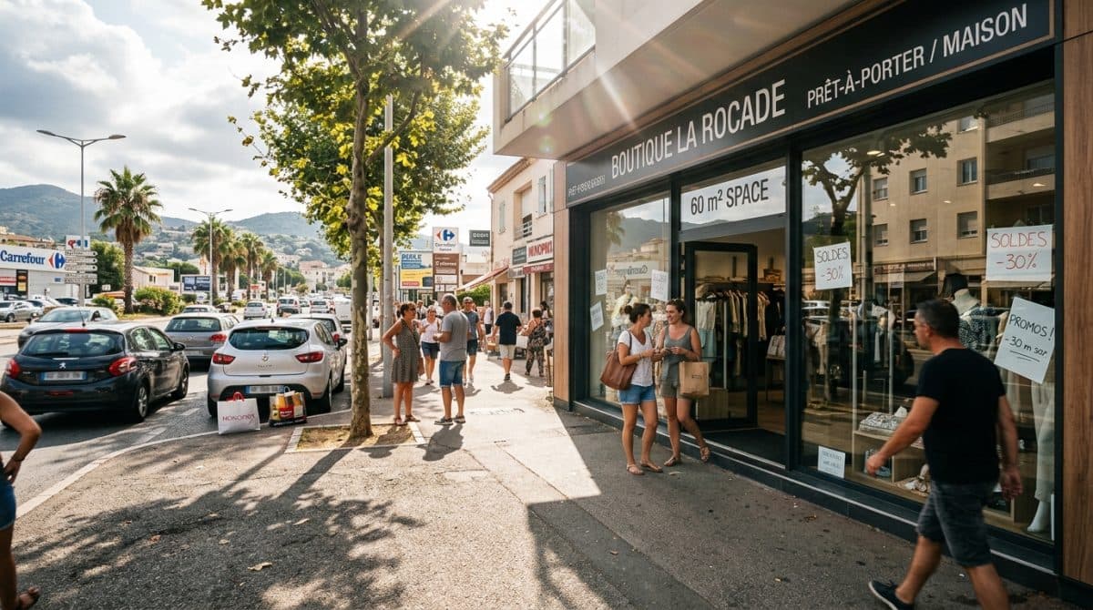 Illustration générée : Locaux Commerciaux · AJACCIO