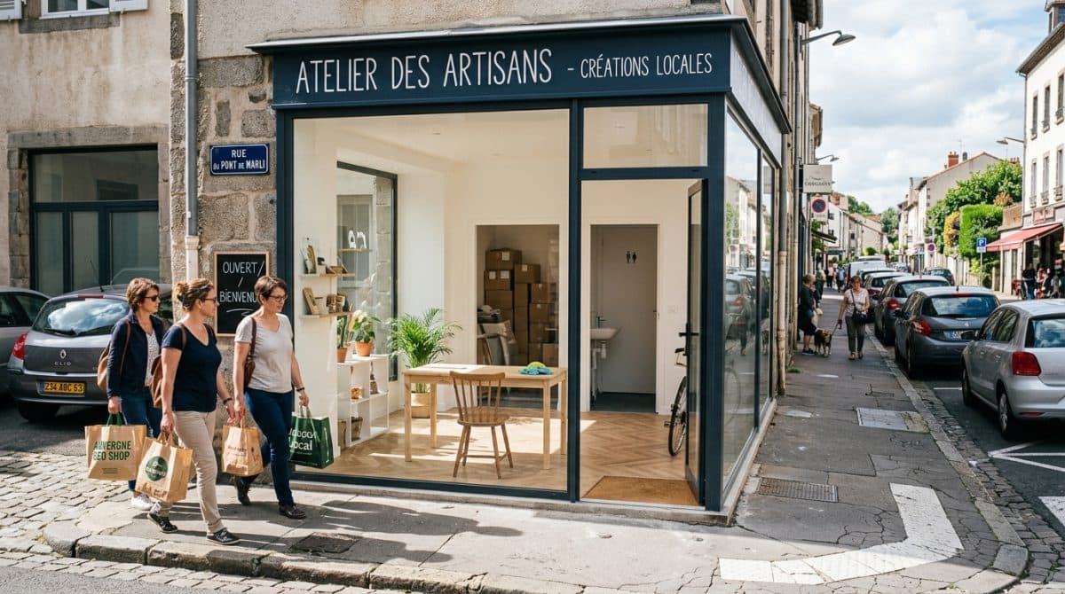 Illustration générée : A louer local commercial 25m² a chamalieres