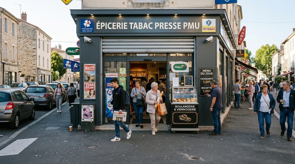 Illustration générée : Tabac, Presse · PONT-DU-CHÂTEAU