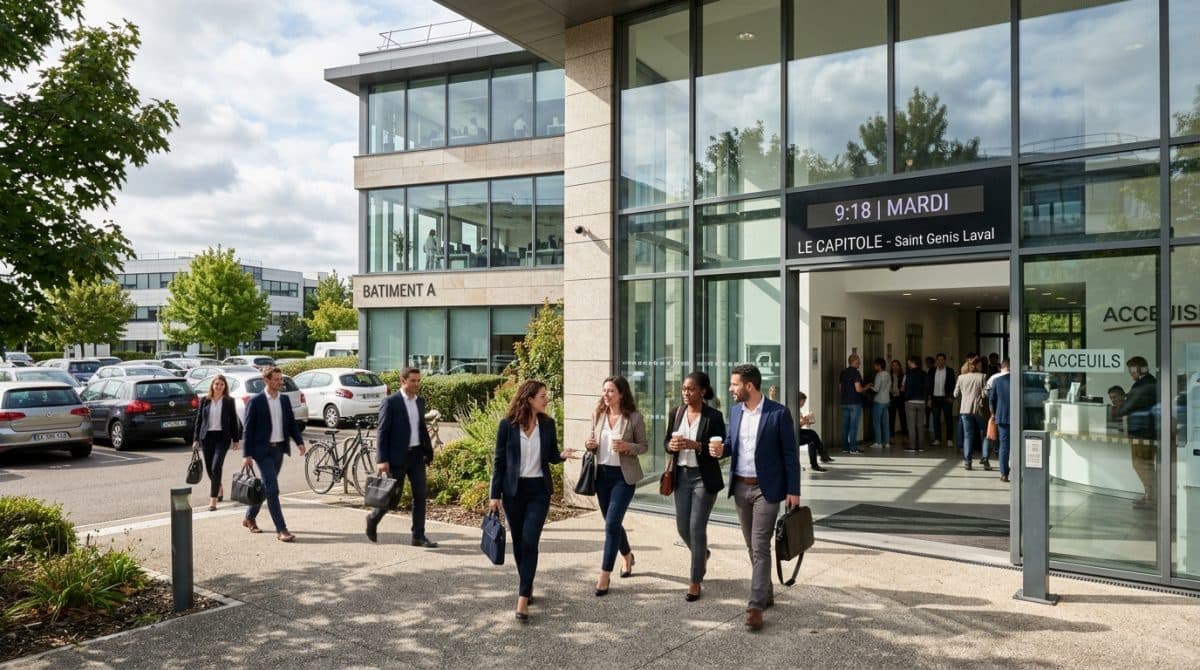 Illustration générée : Bureau 163 m² A LOUER Saint Genis Laval