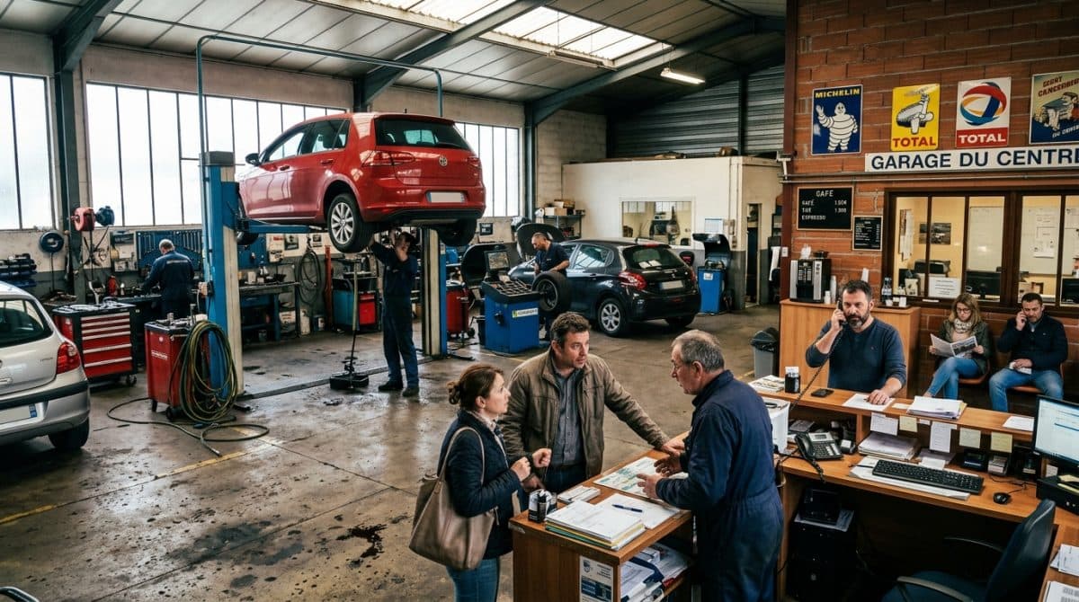 Illustration générée : Garage mécanique carrosserie à 45 min de Clermont-Ferrand