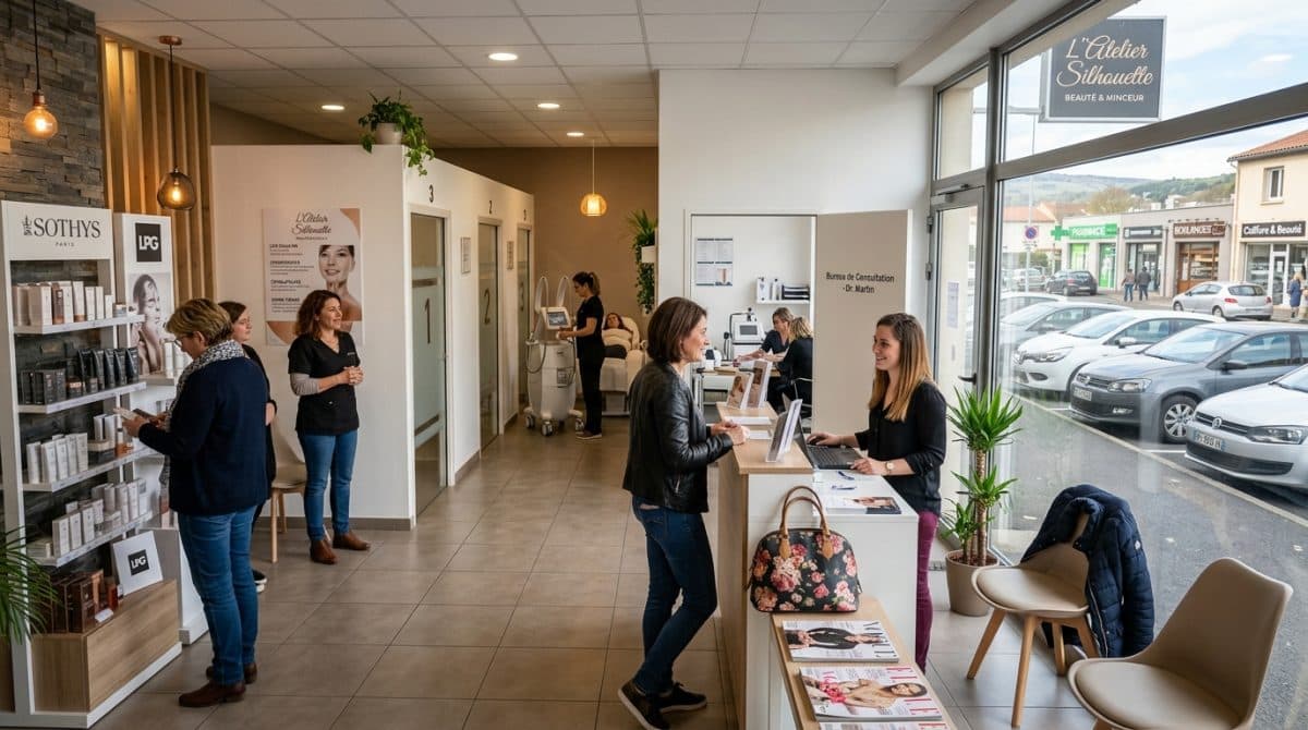 Illustration générée : Centre beaute et minceur a vendre a 15 min clermont-ferrand