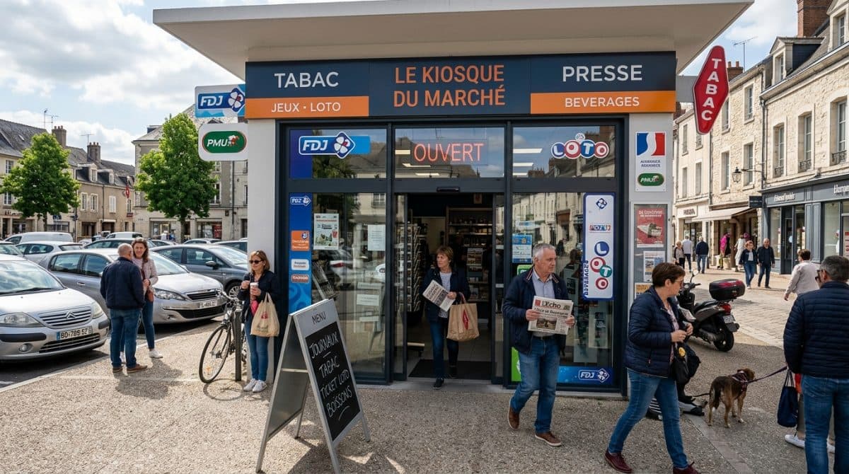 Illustration générée : Tabac, Presse · BOURGES