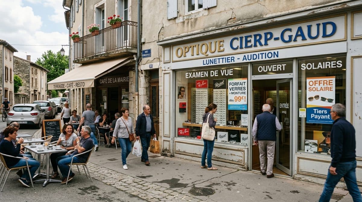 Illustration générée : Fonds de commerce d’optique à Cierp-Gaud et Luchon